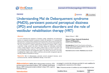 Understanding Mal de Debarquement syndrome (MdDS), persistent postural ...